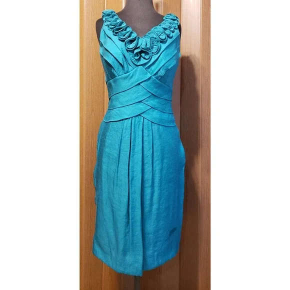 Signature by Sangria | Dresses | Signature By Sangria Size 6 Green  Sleeveless Dress | Poshmark